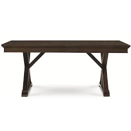 Trestle Table with X Pedestals